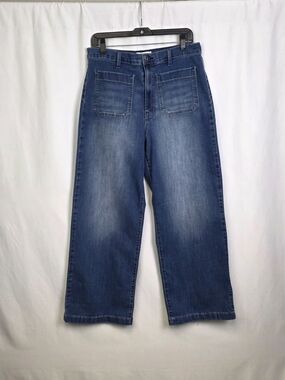 Jessica Simpson Women's Starstruck High Rise Wide Leg Jeans - Blue Denim Size 14